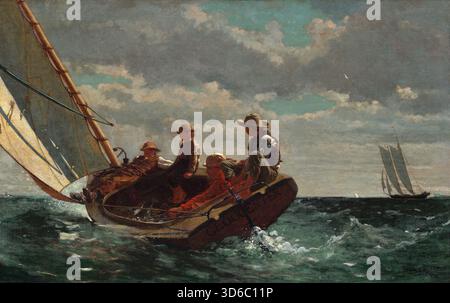Breezing Up (Ein fairer Wind) (1873-1876). Winslow Homer (Amerikanisch, 1836-1910)“ Stockfoto