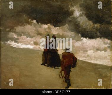 „Zur Rettung. Winslow Homer (Amerikanisch, 1836-1910)“ Stockfoto