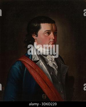 Major Roger Alden (1778). John Trumbull (Amerikaner, 1756 ? Nr. 1843). Roger Alden (11. Februar 1754? Am 5. November 1836 absolvierte er 1773 in Yale und diente im Amerikanischen Unabhängigkeitskrieg als Assistent von General Nathanael Greene. Er diente als Leutnant in der Connecticut Line und wurde am 1. September 1779 zum Captain des Second Connecticut Regiment befördert. Er diente bis zum 10. Februar 1781 in der Armee. Alden studierte Rechtswissenschaften im Büro von William Samuel Johnson (1727–1819) und war von 1785 bis 1789 stellvertretender Sekretär des Kontinentalkongresses, als er der St beitrat Stockfoto