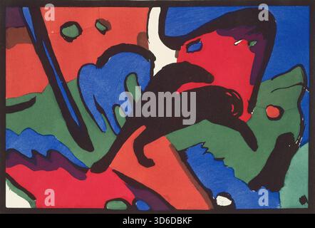 Der Blaue Reiter (1912). Wassily Kandinsky (Russisch, 1866 - 1944)" Stockfoto