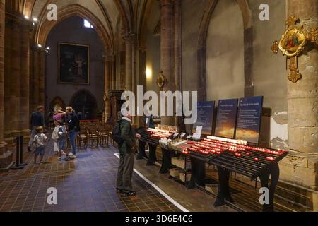 Frankreich, Elsass, Colmar, St. Martins Kirche oder Eglise Saint-Martin in der Altstadt von Colmar - St. Martin Stiftskirche - in der Kathedrale von Colmar Foto © Fabio Mazzarella/Sintesi/Alamy Stock Photo *** Lokale Bildunterschrift *** Stockfoto