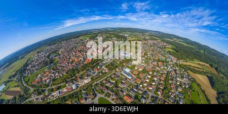 Blick auf die herbstliche Nürnberger Region rund um die Marktstadt Schnaittach Stockfoto
