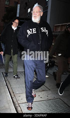 New York, NY, USA. November 2025. David Letterman wurde am 19. November 2025 in New York City gesehen. Quelle: Rw/Media Punch/Alamy Live News Stockfoto