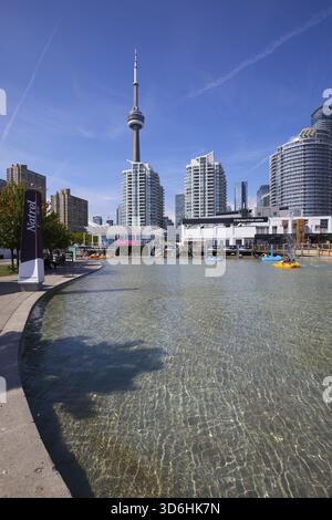 Stadtbild der Stadt in der Harbourfront, Toronto, Kanada Stockfoto