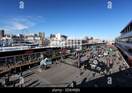 Las Vegas, USA. November 2025. Fahrerlager-Atmosphäre. 20.11.2025. Formel-1-Weltmeisterschaft, Rd 22, Las Vegas Grand Prix, Las Vegas, Nevada, USA, Guthaben am Übungstag: James Moy/Alamy Live News Stockfoto