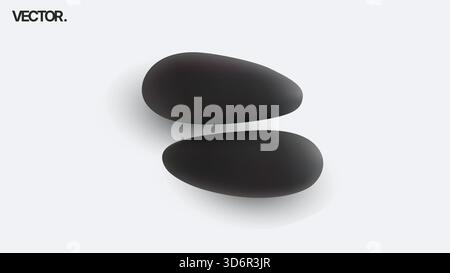 Entdecken Sie stilvolle schwarze Designelemente, die moderne Ästhetik und Anmut verbessern Stock Vektor