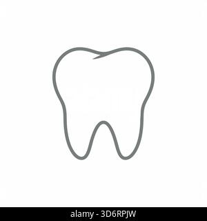 Weiße Zahnpflege-Icon-Vektor-Illustration für Zahnheilkunde Mundgesundheit Hygiene Zahnarzt Zahnklinik und Gesundheitskonzepte Stock Vektor