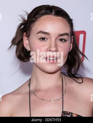 HOLLYWOOD, LOS ANGELES, KALIFORNIEN, USA - 20. NOVEMBER: Khloe Kingsley kommt bei der AVN Awards Nominations Party 2026 an, die am 20. November 2025 im AVALON Hollywood und Bardot in Hollywood, Los Angeles, Kalifornien, USA stattfindet. (Foto: Xavier Collin/Image Press Agency) Stockfoto