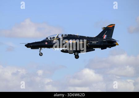 BAE Hawk T2 der RAF im Endanflug Stockfoto