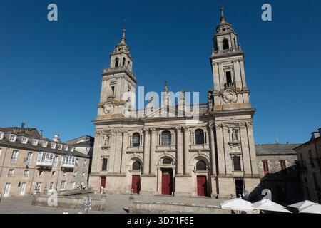 Kathedrale von Lugo (Catedral de Santa María), Lugo, Galicien, Spanien Stockfoto