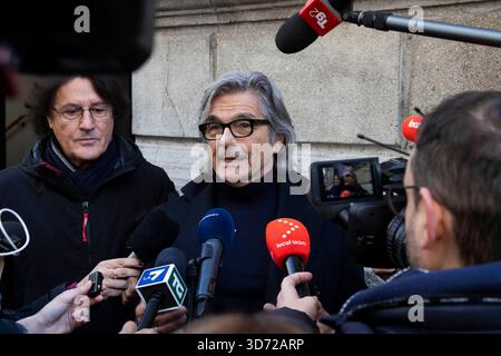 Mailand, Italien. November 2025. Nella foto Roberto Alessi Milano - Italia - Cronaca Domenica, 23. Novembre, 2025 (Foto di Marco Ottico/Lapresse) Kapelle der Ruhe Ornella Vanoni Mailand - Italien - Nachrichten Sonntag, 23. November 2025 (Foto von Marco Ottico/Lapresse) Credit: LaPresse/Alamy Live News Stockfoto