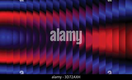 Abstrakte geometrische Komposition mit lebendiger Farbpalette Stock Vektor