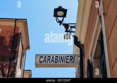 Altes Stadtzentrum von Ventimiglia in Italien Stockfoto