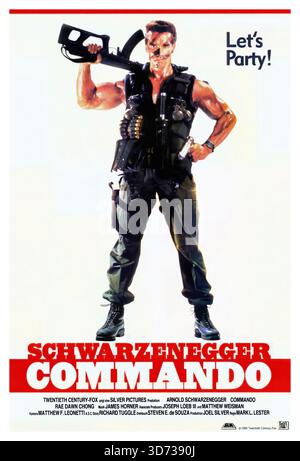 ARNOLD SCHWARZENEGGER in COMMANDO (1985), Regie: MARK L. LESTER. Quelle: 20TH CENTURY FOX / Album Stockfoto