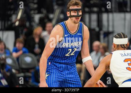 Orlando, Florida, USA, 22. November 2025, Orlando Magic Spieler Franz Wagner #22 im Kia Center. (Foto: Marty Jean-Louis/Alamy Live News Stockfoto