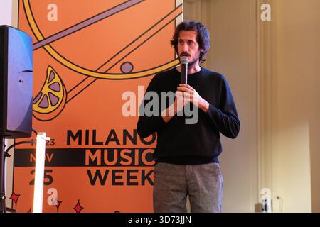 Mailand, Italien. November 2025. MAILAND – Palazzina Appiani, Veranstaltung „How's Music in Italy?“ Quelle: Unabhängige Fotoagentur/Alamy Live News Stockfoto