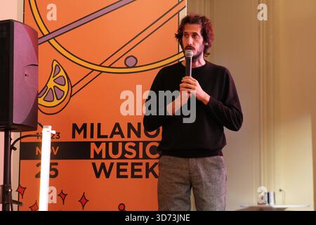 Mailand, Italien. November 2025. MAILAND – Palazzina Appiani, Veranstaltung „How's Music in Italy?“ Quelle: Unabhängige Fotoagentur/Alamy Live News Stockfoto