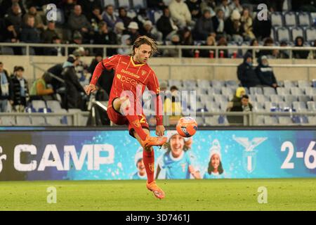Rom, Italien. November 2025. Antonio Gallo während des 12. Tages der Serie A Meisterschaft zwischen S.S. Lazio und U.S. Lecce im Olympiastadion in Rom, italien am 9. November 2025 Credit: Independent Photo Agency/Alamy Live News Stockfoto