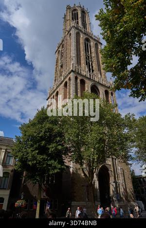 Utrecht, Niederlande - 30. August 2025 - der Dom ist das Wahrzeichen von Utrecht und der höchste Kirchturm der Niederlande Stockfoto