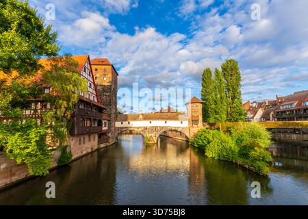 Historische Altstadt. Nürnberg, Franken, Deutschland Stockfoto