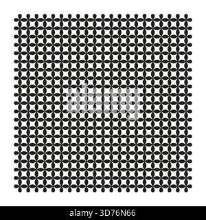 Nahtloses Blumenmuster. Fliesenmotiv mit Vierfachfolie. Geometrischer Bloom Vektor. Minimalistische Hintergrundstruktur. EPS 10. Stock Vektor