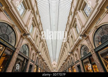 Royal Saint-Hubert Galleries, verglaste Einkaufspassagen in Brüssel, Belgien Stockfoto