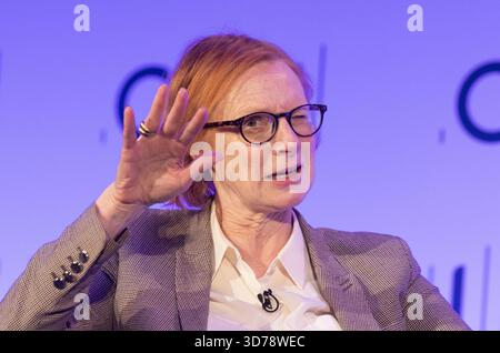 London, Großbritannien. November 2025. Anne McElvoy, Chefredakteurin, POLITICO, auf der CBI-Konferenz in London. Quelle: Mark Thomas/Alamy Live News Stockfoto