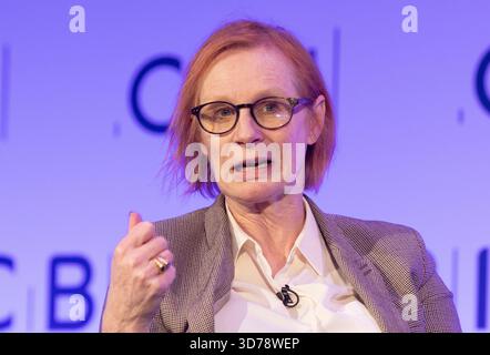 London, Großbritannien. November 2025. Anne McElvoy, Chefredakteurin, POLITICO, auf der CBI-Konferenz in London. Quelle: Mark Thomas/Alamy Live News Stockfoto