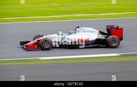 Die Haas 2016 beim Großen Preis von Großbritannien Stockfoto