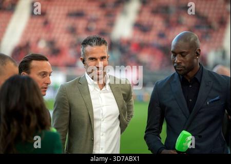 Alkmaar Niederlande 18. Mai 2023 UEFA Europa Conference League AZ Alkmaar vs West Ham United Halbfinale. Experte Robin van Persie Stockfoto