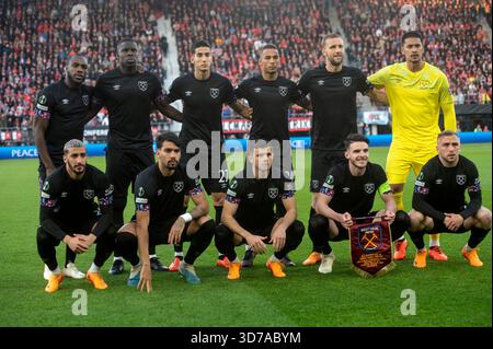 Alkmaar Niederlande 18. Mai 2023 UEFA Europa Conference League AZ Alkmaar vs West Ham United Halbfinale. Foto des West Ham Teams Stockfoto