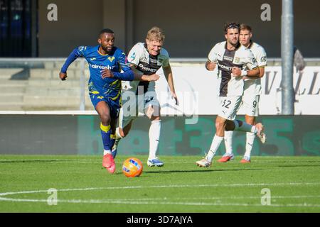 Hellas Verona FC vs Parma Calcio 1913 – italienische Serie A Enilive Soccer Championship – 23. November 2025 – Verona – Italien Stockfoto