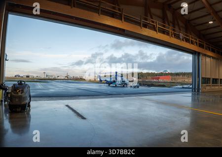 Der Isländische Küstenwache Hubschrauber Stockfoto