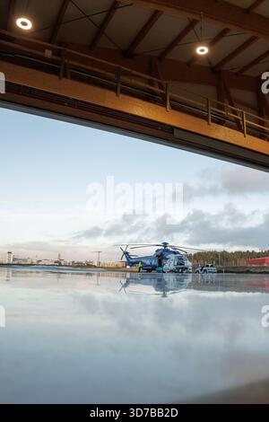 Der Isländische Küstenwache Hubschrauber Stockfoto