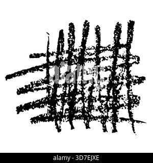 Echte Handgezeichnete Kreide Grunge Textur Stock Vektor