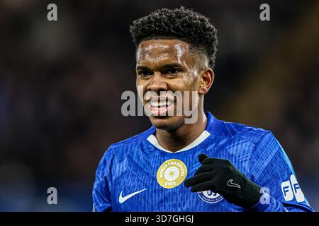 Estêvão von Chelsea während des UEFA Champions League Spieltages 5 von 8 Chelsea gegen Barcelona in Stamford Bridge, London, Großbritannien, 25. November 2025 (Foto: Alfie Cosgrove/News Images) *** GER AUT SUI OUT *** Stockfoto