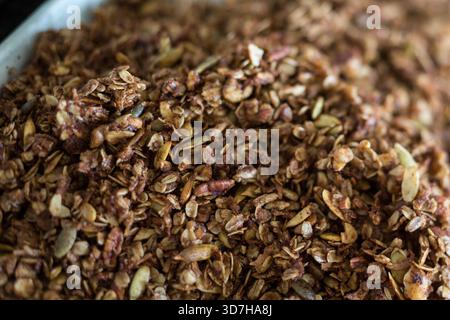 Hausgemachtes Müsli Stockfoto