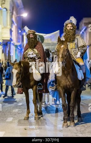 Parade der drei Weisen, Llucmajor, Mallorca, Balearen, Spanien Stockfoto