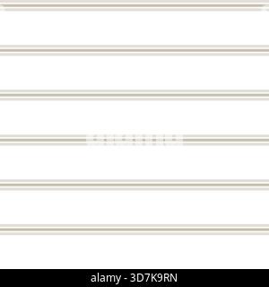 Neutrales, nahtloses Streifenmuster in weichen Beige- und Grautönen. Minimaler geometrischer Hintergrund für Babytextilien, Babytapeten, Geschenkpapier Stockfoto