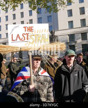 London, Großbritannien. November 2025. Bauernprotest schließt das Zentrum Londons. Quelle: Brian Minkoff/Alamy Live News Stockfoto