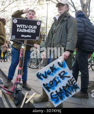 London, Großbritannien. November 2025. Bauernprotest schließt das Zentrum Londons. Quelle: Brian Minkoff/Alamy Live News Stockfoto