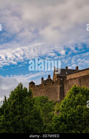 Schottland: Edinburgh Castle Details über Castle Rock diente in der Geschichte als königliche Residenz, Waffenarsenal, Schatzkammer, Gefängnis und Heimat der Honours of Scotland Stockfoto