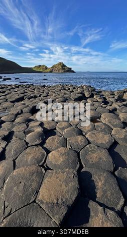 Basaltsäulen, Giant's Causeway, Nordirland Stockfoto