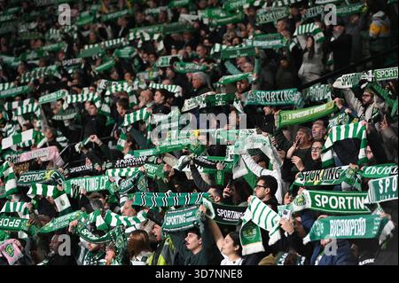 Lissabon, Portugal. 26. November 2025. Sporting CP gegen Club Brugge für die UEFA Champions League im Estadio Jose Alvalade in Lissabon. Quelle: Ricardo Rocha / Alamy Live News Stockfoto