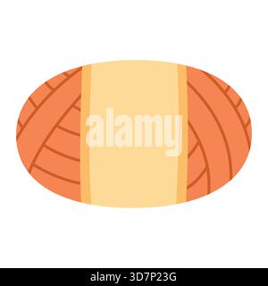 Garnknäuel. Isolierter weißer Hintergrund. Vektorabbildung. Handgezeichnet. Stock Vektor