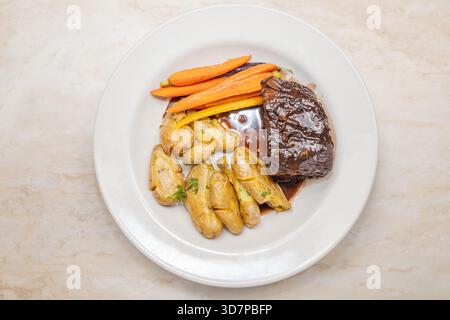 Steak-Dinner Stockfoto