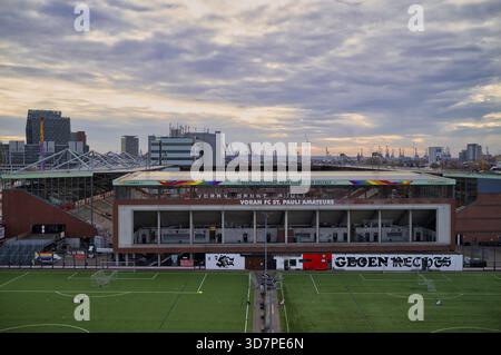 Trainingsgelände vor dem FC St. Pauli Millerntor Stadion, Freie und Hansestadt Hamburg, Deutschland Stockfoto