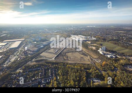 Teilbereich der ehemaligen Westfalenhuette, DSW21, Logistikstandort Westfalenhuette Logistikprojekt Scharnhorst-Ost, Dortmund, Ruhrgebiet, Nort Stockfoto