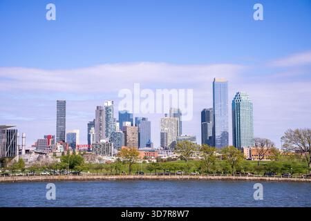 Skyline von Queens, New York City. Stockfoto