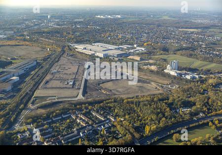 Teilbereich der ehemaligen Westfalenhuette, DSW21, Logistikstandort Westfalenhuette Logistikprojekt Scharnhorst-Ost, Dortmund, Ruhrgebiet, Nort Stockfoto